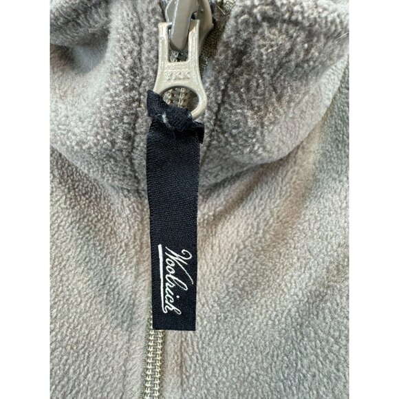 Woolrich Mens Fleece Vest Full-Zip Sleeveless Jacket L Sage Green Outdoor - Picture 4 of 12